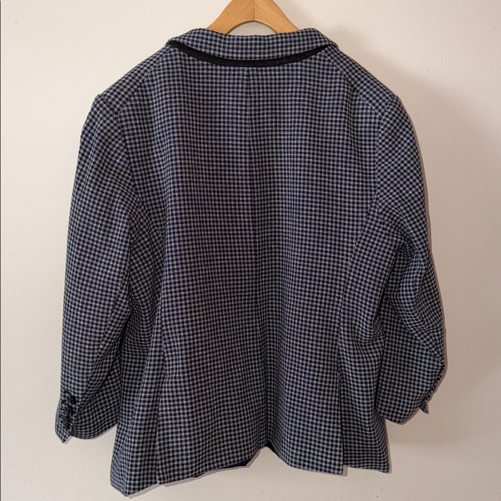 Veronica Beard Schoolboy Jacket Blazer in Houndstooth Size 20 - Picture 3 of 5